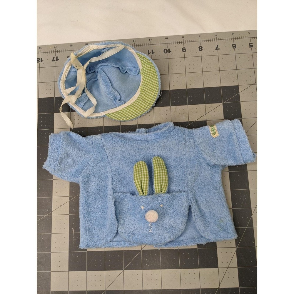 Coleco Cabbage Patch Kids Terry Cloth Top Robe Hat‎ Lot Bunny Ears